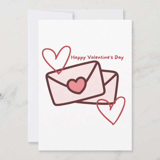 Invitation Joyeuse Saint-Valentin de la part de Red Hearth (Devant)