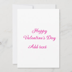 Invitation Joyeuse Saint-Valentin texte rose nom message