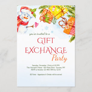 Invitation Joyeuse Snowman