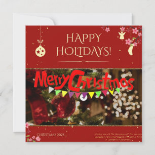 Invitation Joyeuses Crishtmas À Tous