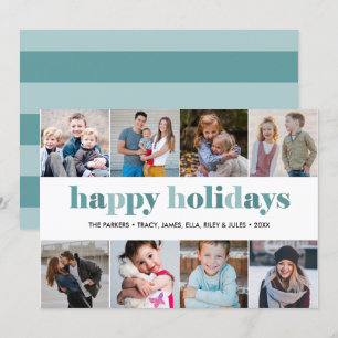 Invitation Joyeuses fêtes   collage photo noël nouvelle année