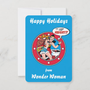 Invitation Joyeuses Vacances De Wonder Woman