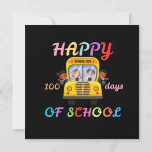 INVITATION JOYEUX 100 JOURS D'ÉCOLE, RENTRÉE SCOLAIRE