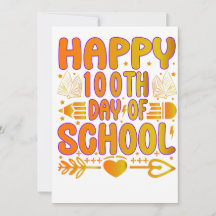 Joyeux 100e jour d'école Chariot d'invention 100 j
