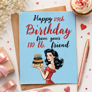 Invitation Joyeux 29e Anniversaire de la part de votre ami de