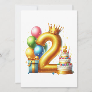 Invitation Joyeux 2ème anniversaire