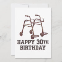 Joyeux 30e Anniversaire Aides de Marche Drôles