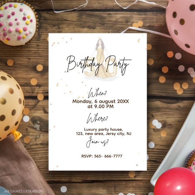 Invitation Joyeux 50e anniversaire (Créateur téléchargé)