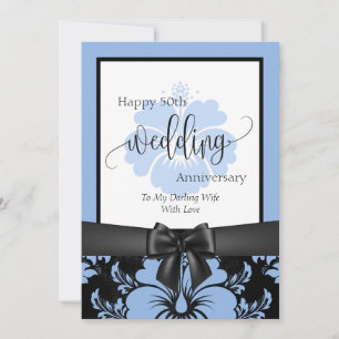 Invitation Joyeux 50e anniversaire de mariage photo tradition