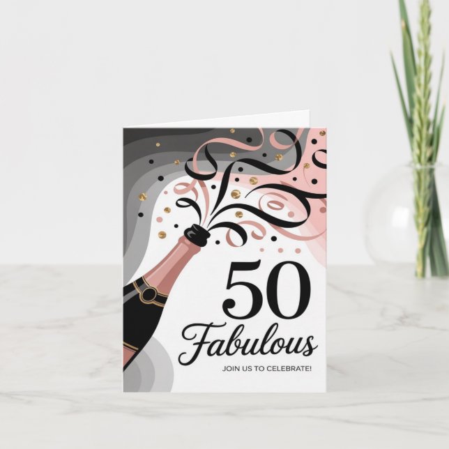 Invitation Joyeux 50e anniversaire frère (Devant)