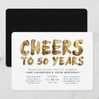 Joyeux 50e anniversaire or cinquantième anniversai
