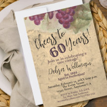 Joyeux 60e Anniversaire 60 Ans de Vie Vintage Rust
