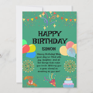 Invitation Joyeux Anniversaire