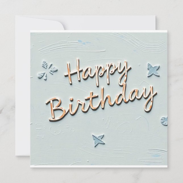 Invitation joyeux anniversaire (Devant)
