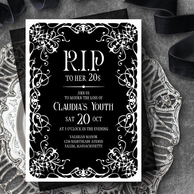 Invitation Joyeux anniversaire 20s 30s 40s (Créateur téléchargé)