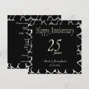 Invitation Joyeux anniversaire 25 ans