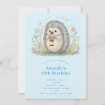 Joyeux Anniversaire avec un Hérisson Mignon et une