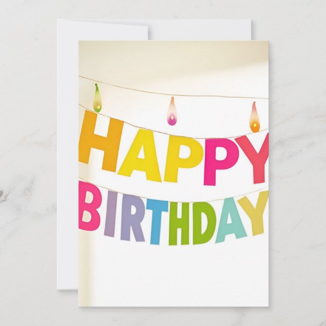 Invitation Joyeux anniversaire Bannière Anniversaire (Devant)