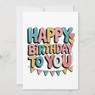 Invitation Joyeux Anniversaire Bulles