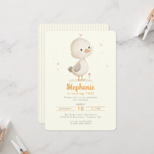 Invitation Joyeux Anniversaire Caneton