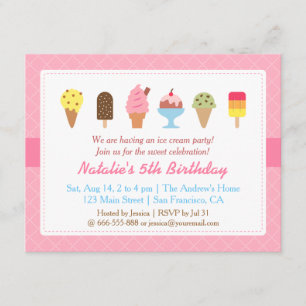 Invitation Joyeux Anniversaire, Cartons d'invitation pour une