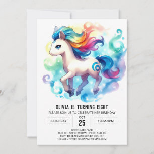 Invitation Joyeux anniversaire de Cheval en ligne