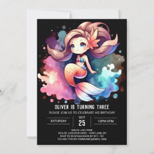 Invitation Joyeux Anniversaire de la Petite Sirène