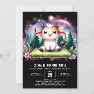 Invitation Joyeux anniversaire de vache en ligne