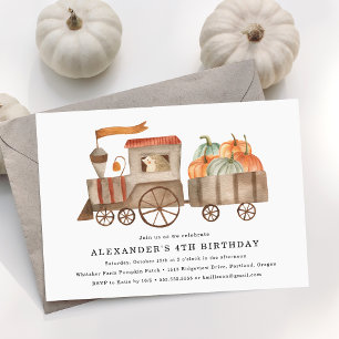 Invitation Joyeux Anniversaire d'Enfant dans un Joli Champ de