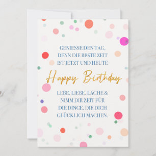 Invitation Joyeux anniversaire et une super phrase, bonne hum