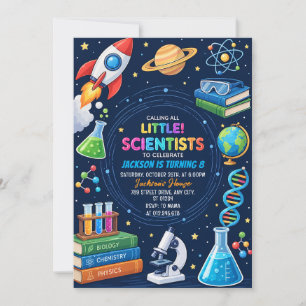 Invitation Joyeux Anniversaire Expérience Scientifique Numéri