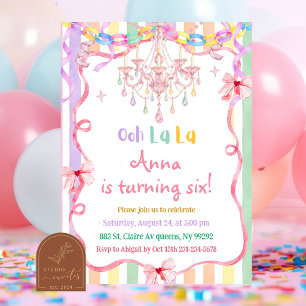 Invitation Joyeux Anniversaire Fantaisie Colorée Ooh La La