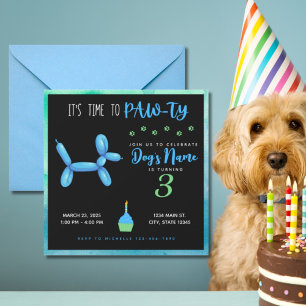 Invitation Joyeux anniversaire Fur Baby Boy Chig Party