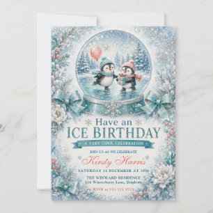 Invitation Joyeux Anniversaire Glacé Très Cool Anniversaire d