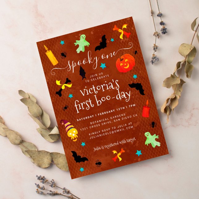 Invitation Joyeux Anniversaire Halloween de Petit Boo Effraya (Créateur téléchargé)
