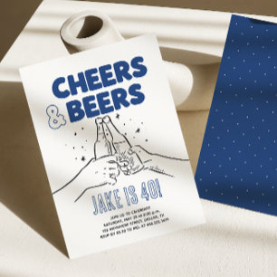 Invitation Joyeux Anniversaire Hommes 30, 40, 50, 60 Ans
