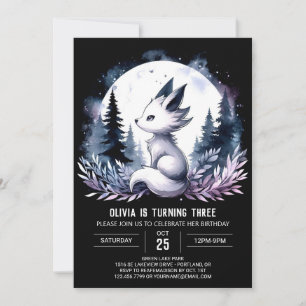 Invitation Joyeux Anniversaire Loup Boho Sucré