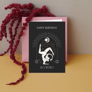 Invitation Joyeux Anniversaire Mystic Scorpio Zodiac Horoscop