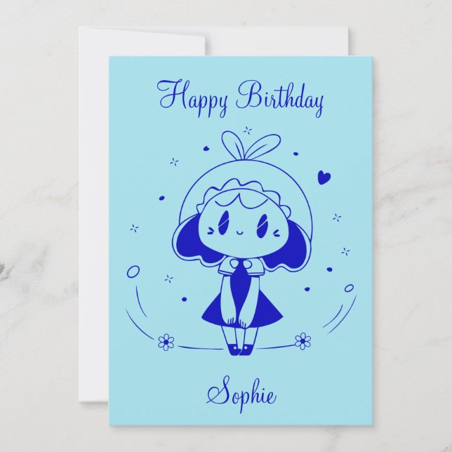 Invitation Joyeux anniversaire personnalisé (Devant)