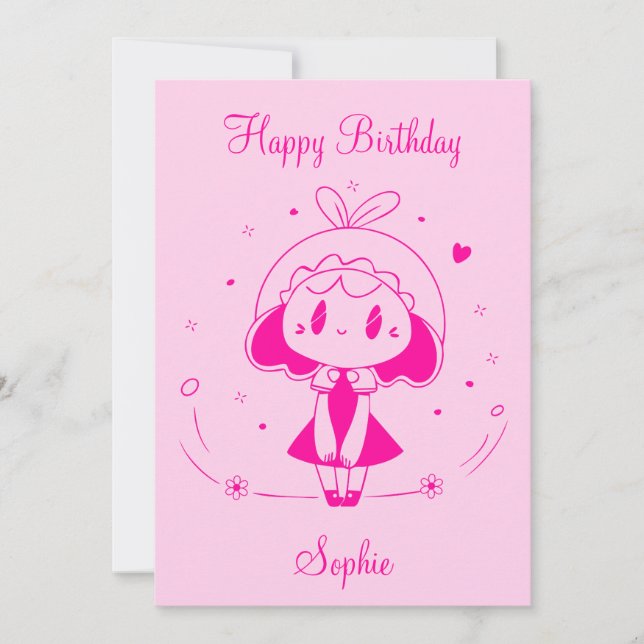 Invitation Joyeux anniversaire personnalisé (Devant)