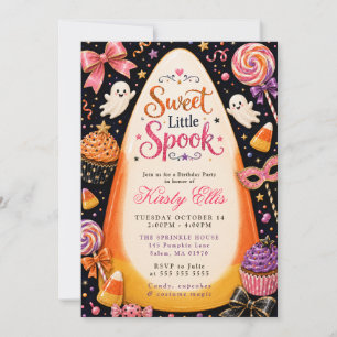 Invitation Joyeux Anniversaire Petite Créature Effrayante