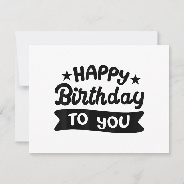 Invitation Joyeux anniversaire pour vous (Devant)