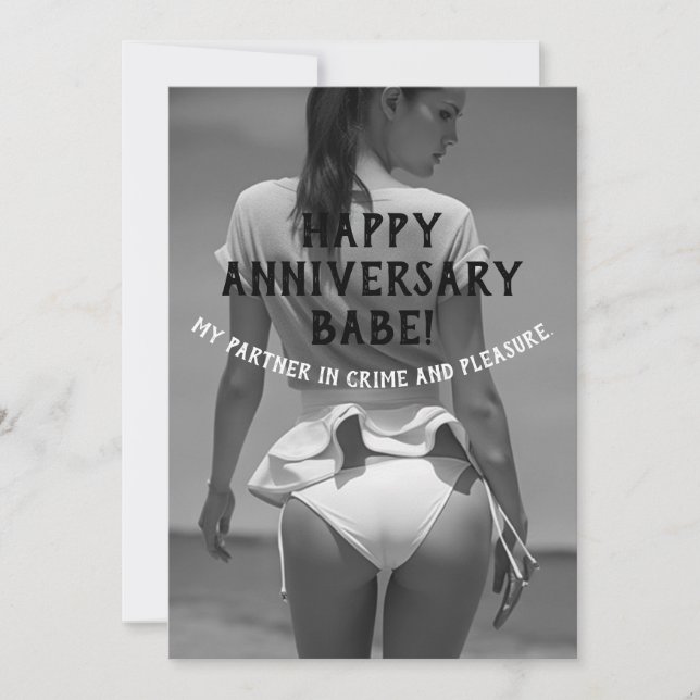 Invitation Joyeux Anniversaire Sexy Naughty (Devant)