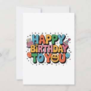 Invitation Joyeux Anniversaire Smiley