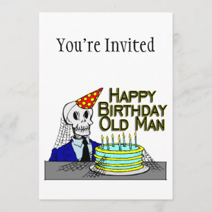 Invitation Joyeux Anniversaire Spider Vieux Homme du Web