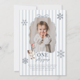Invitation Joyeux Anniversaire Une Oie Idiote Noël Hiver