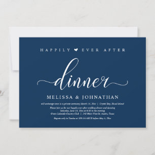 Invitation Joyeux Après La Fête, Dîner Mariage Elopement