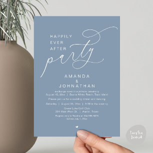 Invitation Joyeux Après La Fête, Dîner Mariage Romantique