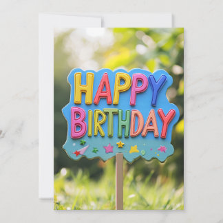 Invitation Joyeux arc-en-ciel Signal d'anniversaire Anniversa