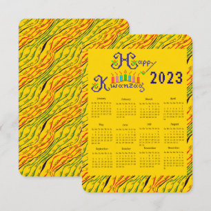 Invitation Joyeux Calendrier des mains de Kwanzaa